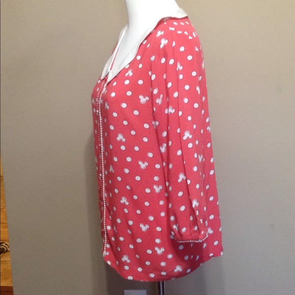 Disney LaurenConrad Minnie Blouse Peter Pan Collar - Picture 2 of 8